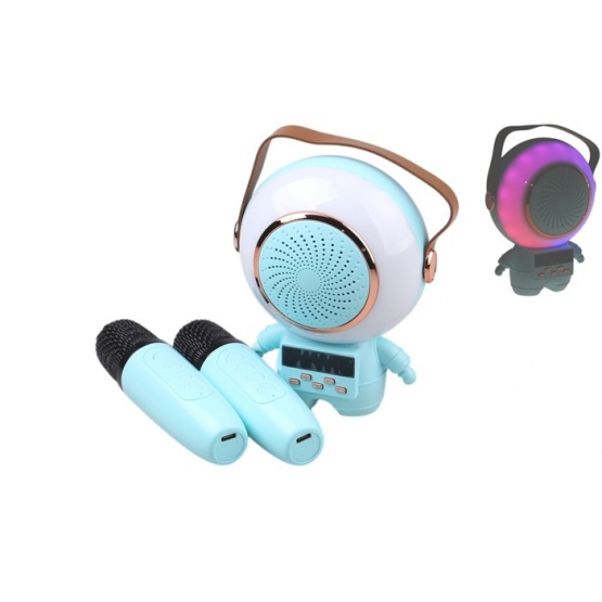 Bezdrátový karaoke astronaut modrý