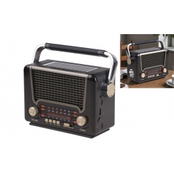 3pásmové solární rádio M-527BT šedé