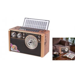 Solární 3pásmové rádio RX-2510BTS světle hnědé