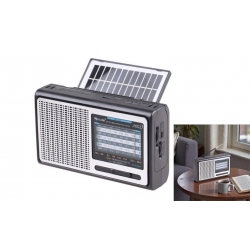 Solární přenosné rádio RX-BT3060S stříbrné