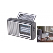 Solární přenosné rádio RX-BT3060S stříbrné