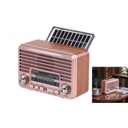 Solární přenosné rádio RX-BT7071S růžové