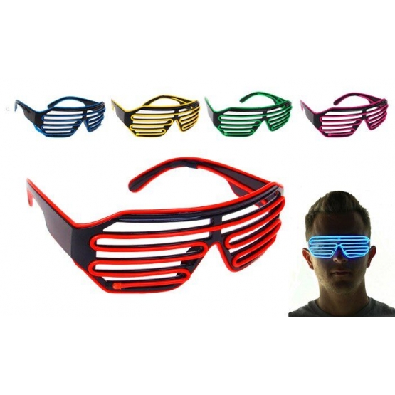LED svítící párty brýle