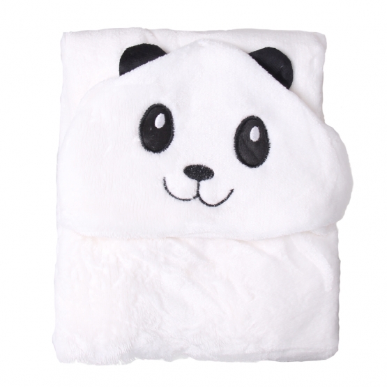 Dětská deka Happy Baby bílá – panda