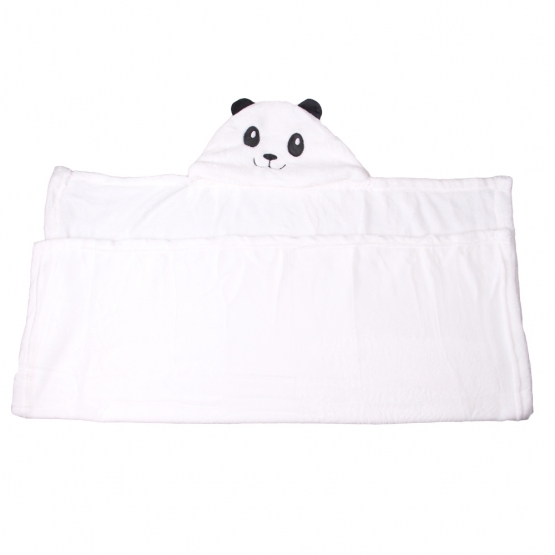 Dětská deka Happy Baby bílá – panda
