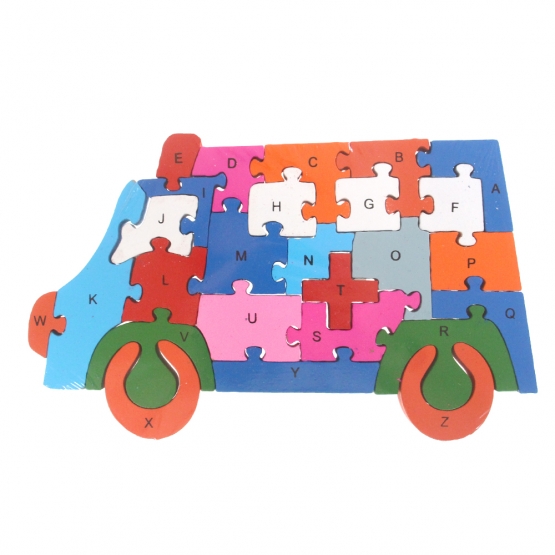 Vzdělávací dřevěné puzzle dodávka