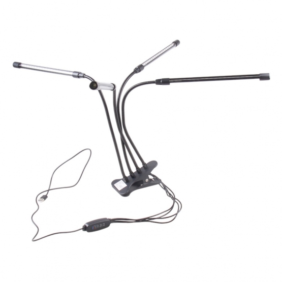 Čtyřramenná LED pěstební lampa pro pokojové rostliny