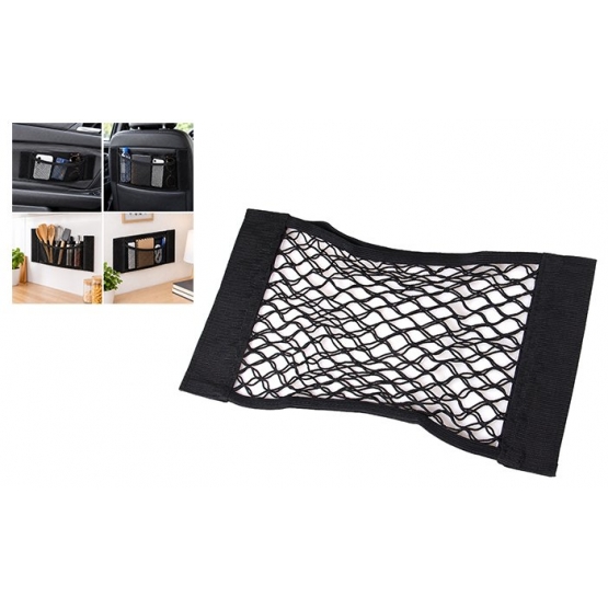 Síťovaný organizér se suchým zipem 25 × 45 cm