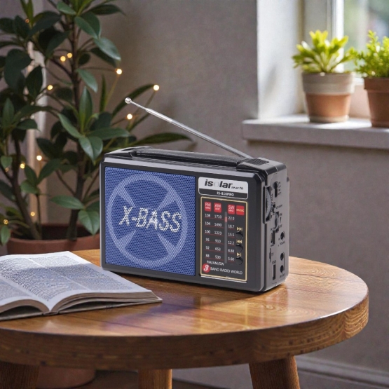 Solární 3pásmové rádio IS-810PRO modré
