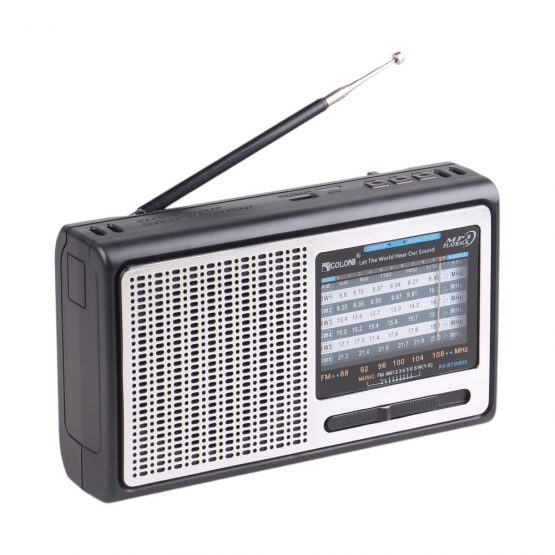Solární přenosné rádio RX-BT3060S stříbrné