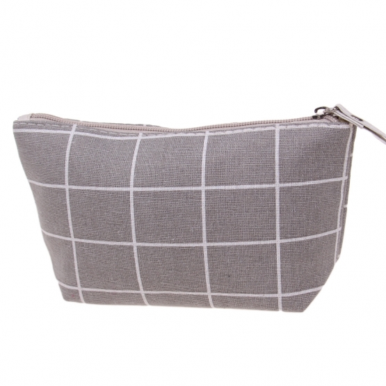 Kosmetická taška Handmade šedá kostka