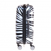 Sada 3 kufrů skořepinových (Zebra)