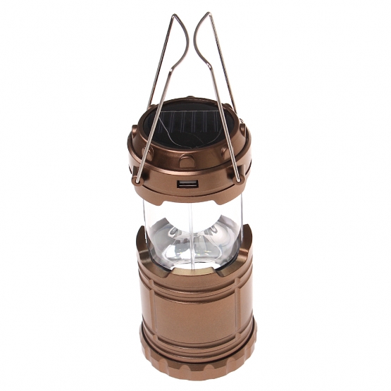 Solární kempingová lucerna G-85 zlatá