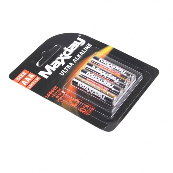Alkalické baterie Maxday - AAA LR03 4ks