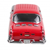 Reproduktor retro auto černo-červené