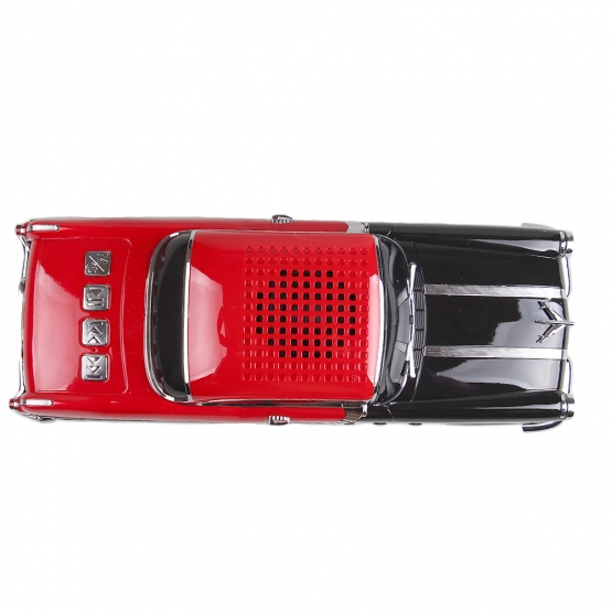 Reproduktor retro auto černo-červené