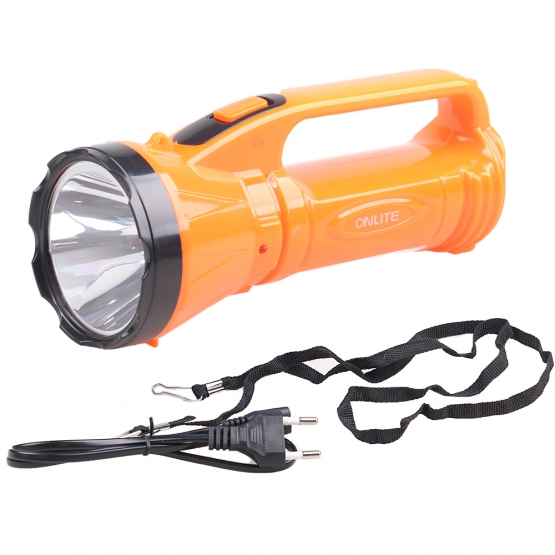 Dobíjecí LED svítilna L6363 oranžová