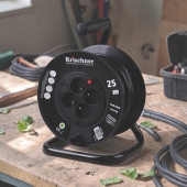 Prodlužovací kabel na bubnu 25 m černý 2,5mm