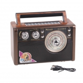 Solární 3pásmové rádio RX-2510BTS tmavě hnědé
