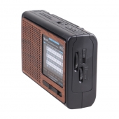 Solární přenosné rádio RX-BT3060S hnědé