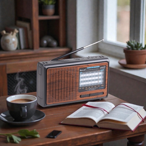 Solární přenosné rádio RX-BT3060S hnědé