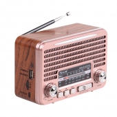 Solární přenosné rádio RX-BT7071S růžové