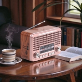 Solární přenosné rádio RX-BT7071S růžové