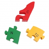 Vzdělávací dřevěné puzzle kočka