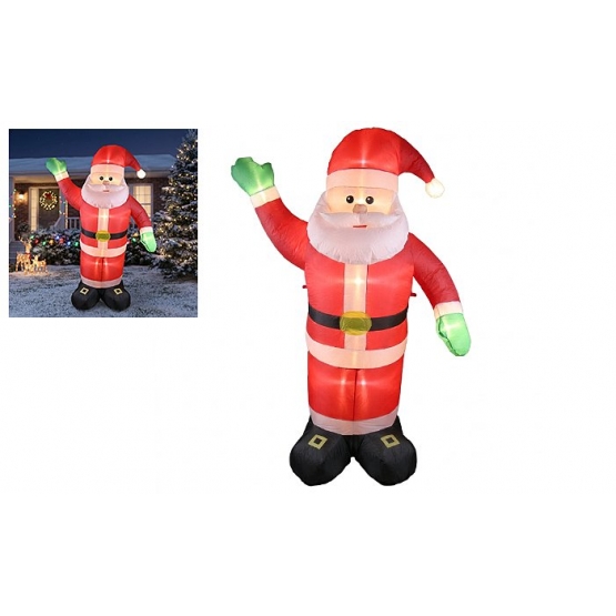 Nafukovací Santa Claus s LED osvětlením