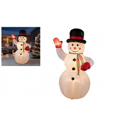 Nafukovací sněhulák s LED osvětlením