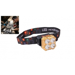 Dobíjecí LED čelovka HX208-4 zlatá