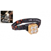 Dobíjecí LED čelovka HX208-4 zlatá