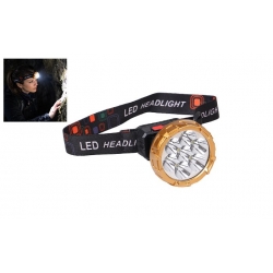 Dobíjecí LED čelovka HX208-7 zlatá