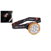 Dobíjecí LED čelovka HX208-7 zlatá
