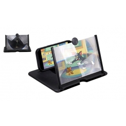 Skládací 3D stojánek na telefon s lupou