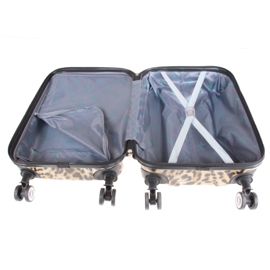 Sada 3 skořepinových kufrů LP18 (leopard)