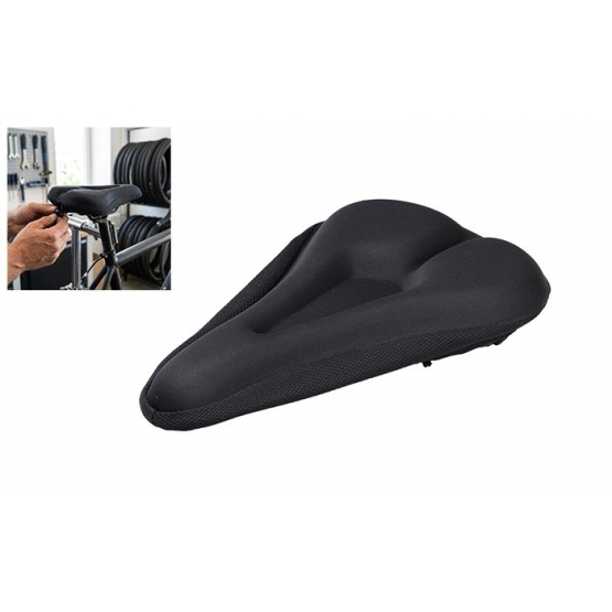 Měkčený potah na cyklistické sedlo