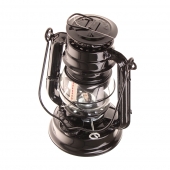 Petrolejová lampa 19 cm černá