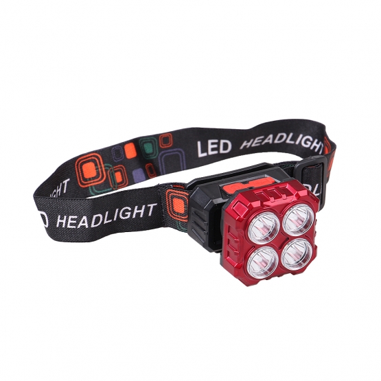 Dobíjecí LED čelovka HX208-4 červená