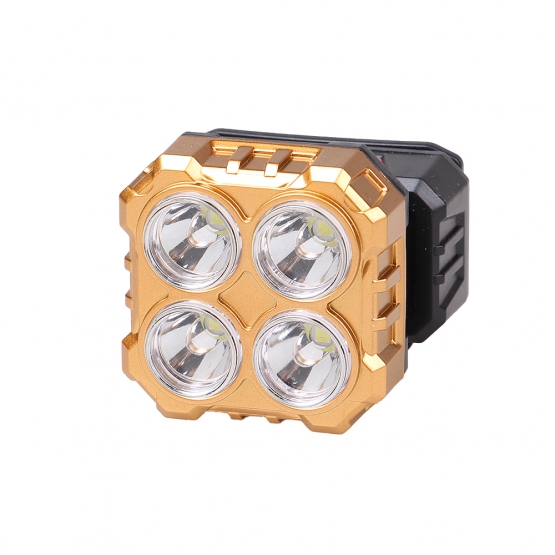 Dobíjecí LED čelovka HX208-4 zlatá