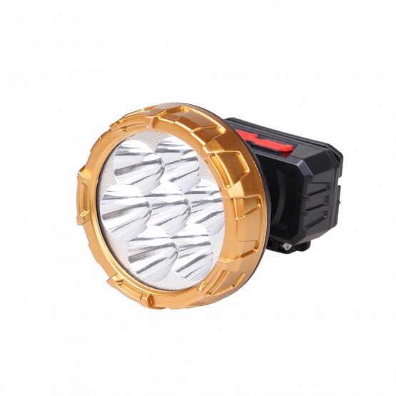 Dobíjecí LED čelovka HX208-7 zlatá