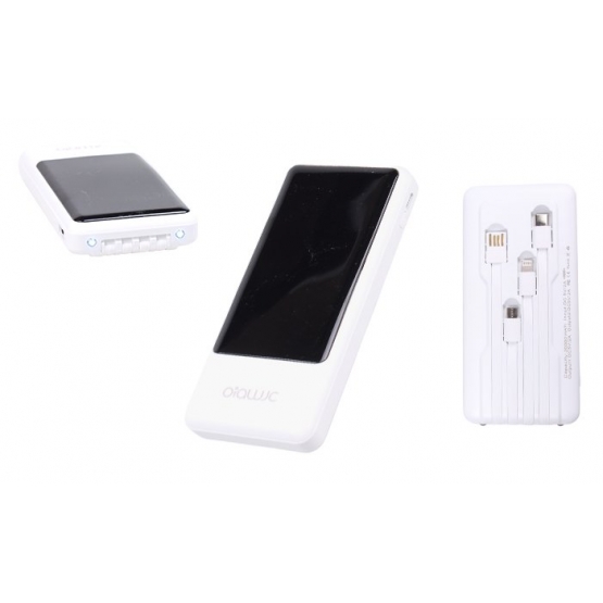 Powerbanka se svítilnou 4v1 20 000 mAh bílá