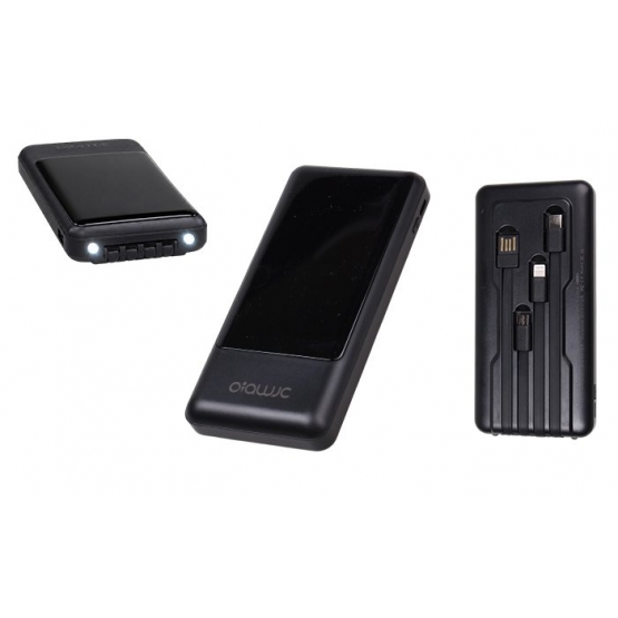 Powerbanka se svítilnou 4v1 20 000 mAh černá