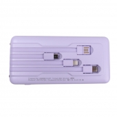 Powerbanka se svítilnou 4v1 20 000 mAh fialová
