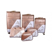 Sada 6 cestovních kufrů Luxi ornament
