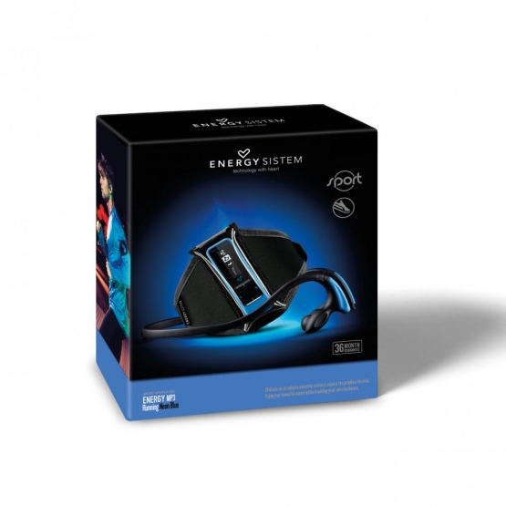 MP3 prehrávač ENERGY SISTEM Running Neon Blue 8GB