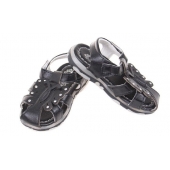 Dětské sandálky blikající černé vel.26