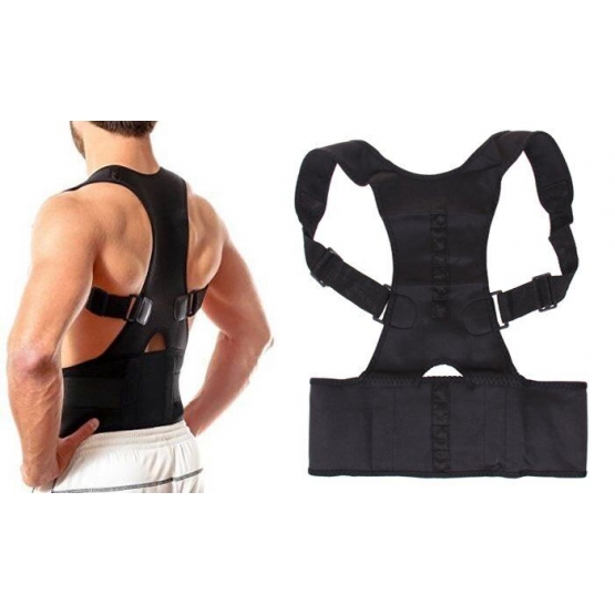 Magnetický korektor na záda černý vel.L