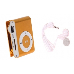 Kompaktní MP3 přehrávač oranžový